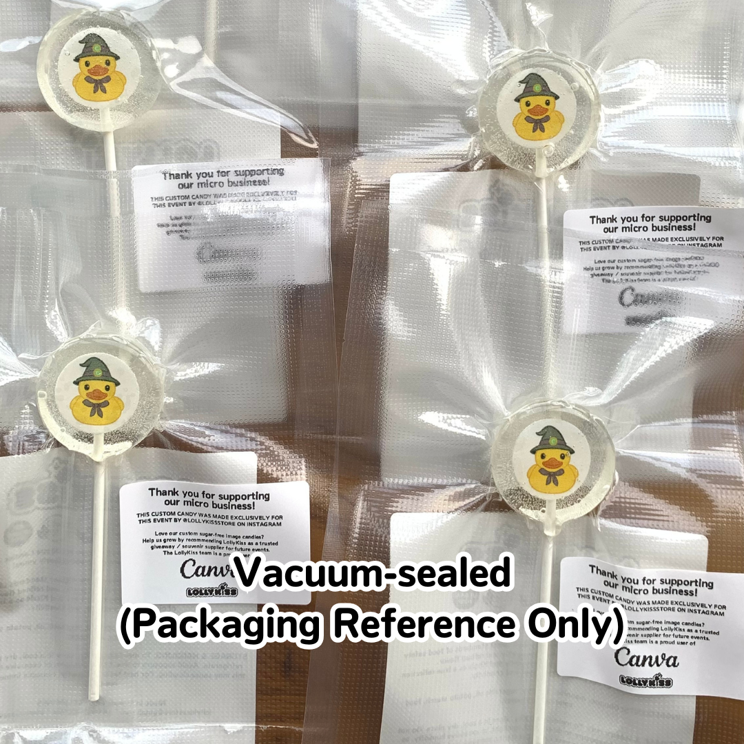 SINGLE POUR Custom Edible Image Lollipops (100 pieces)
