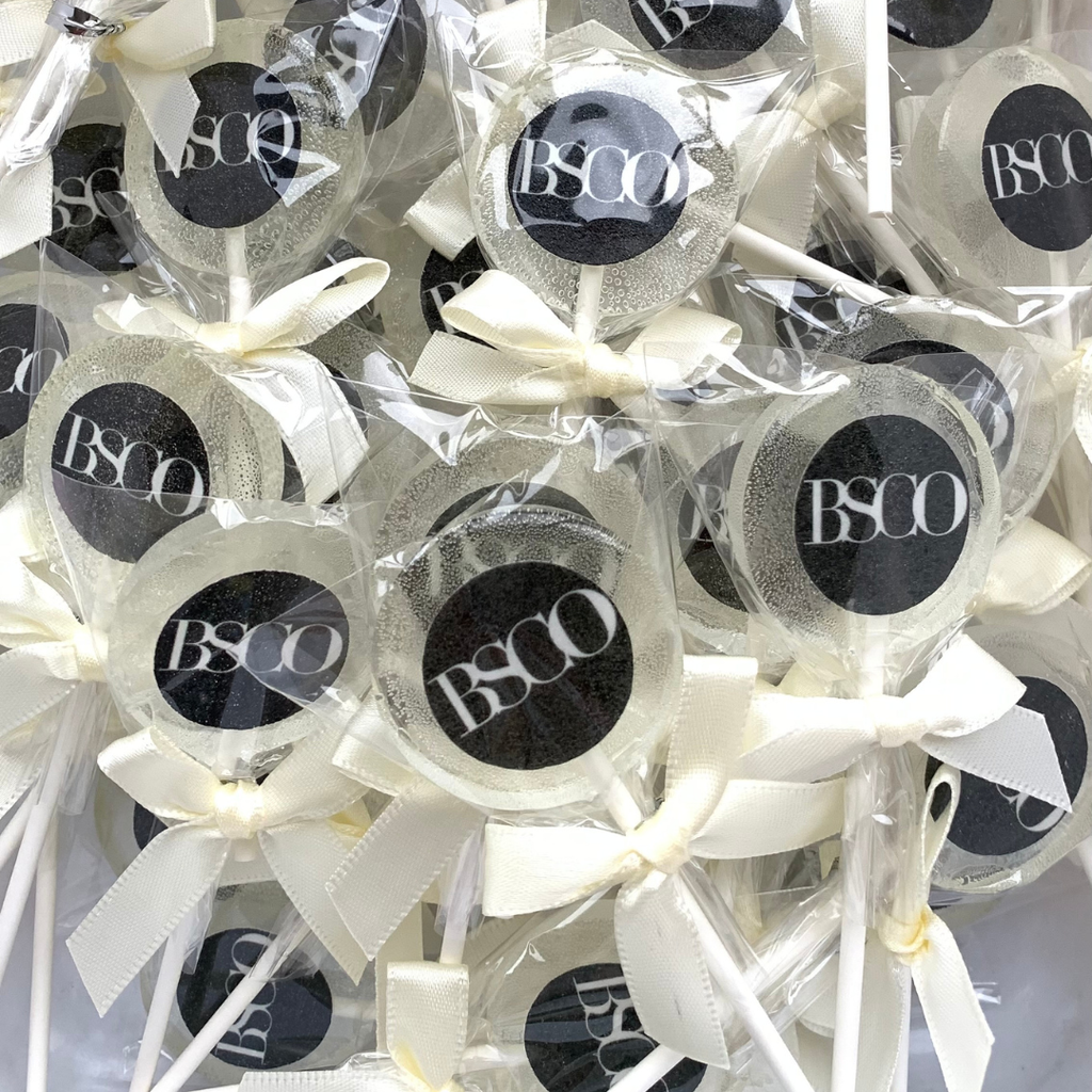 SINGLE POUR Custom Edible Image Lollipops (100 pieces)
